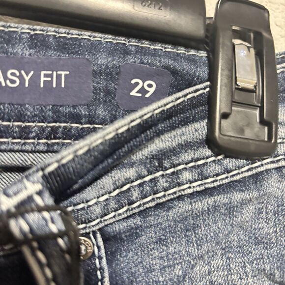 NWT Grace Jeans Womens Size 29 Blue Dark Wash Cotton Stretch Easy Fit Mid Rise - Picture 8 of 13